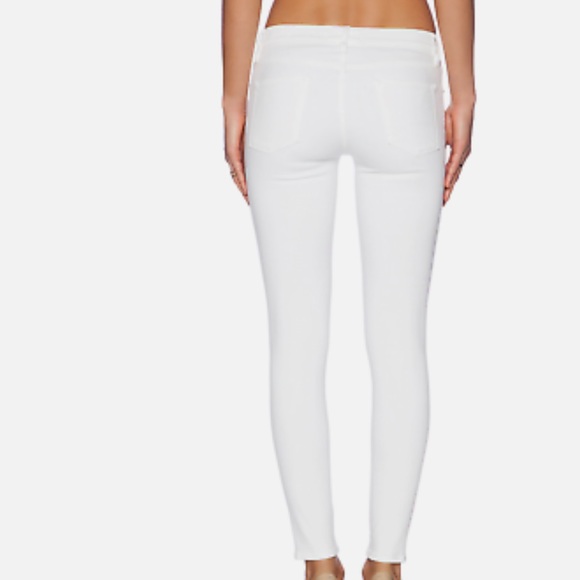 FRAME DENIM Le Skinny de Jeanne White Distressed Jeans - Picture 3 of 7